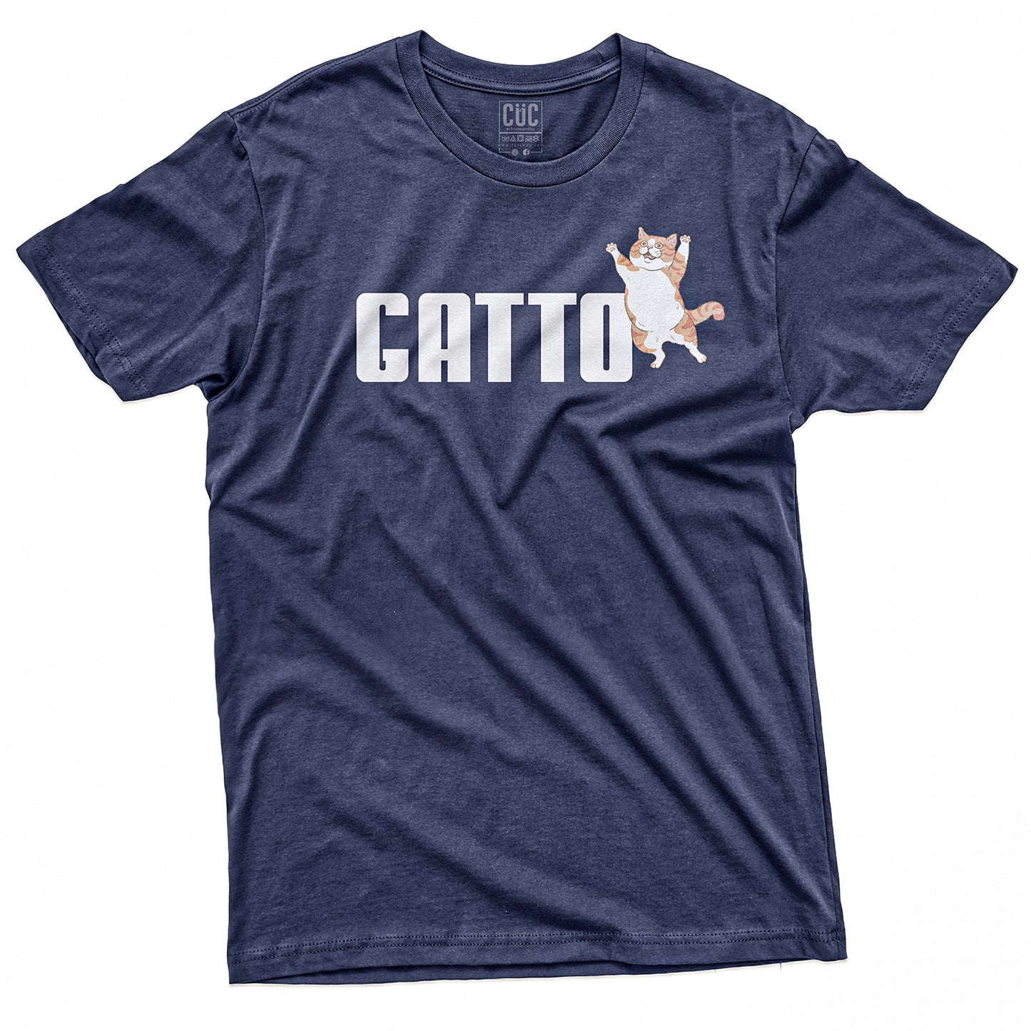CUC T-Shirt GATTO SPORTIVO Divertente #chooseurcolor