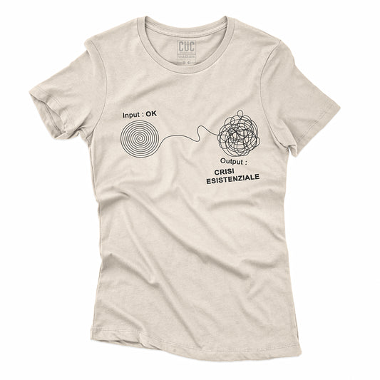 T-SHIRT CUC CRISI ESISTENZIALE - Divertente - Overthinking  #chooseurcolor