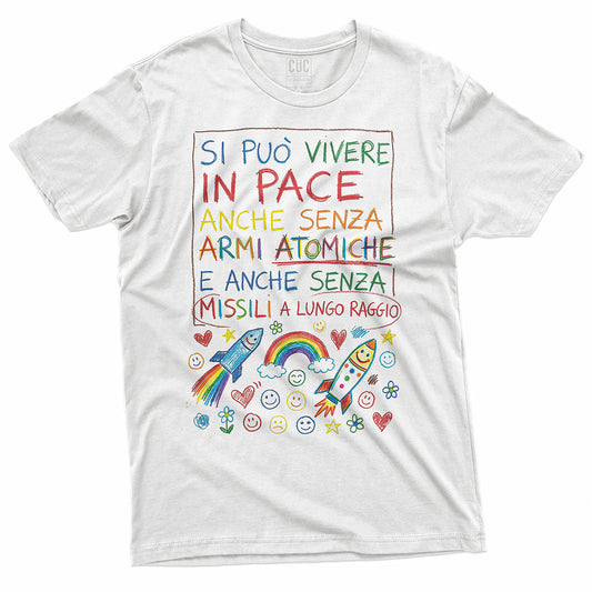 T-SHIRT CUC SI PUO VIVERE SENZA BOMBE - Ministri naïf - Divertente  #chooseurcolor