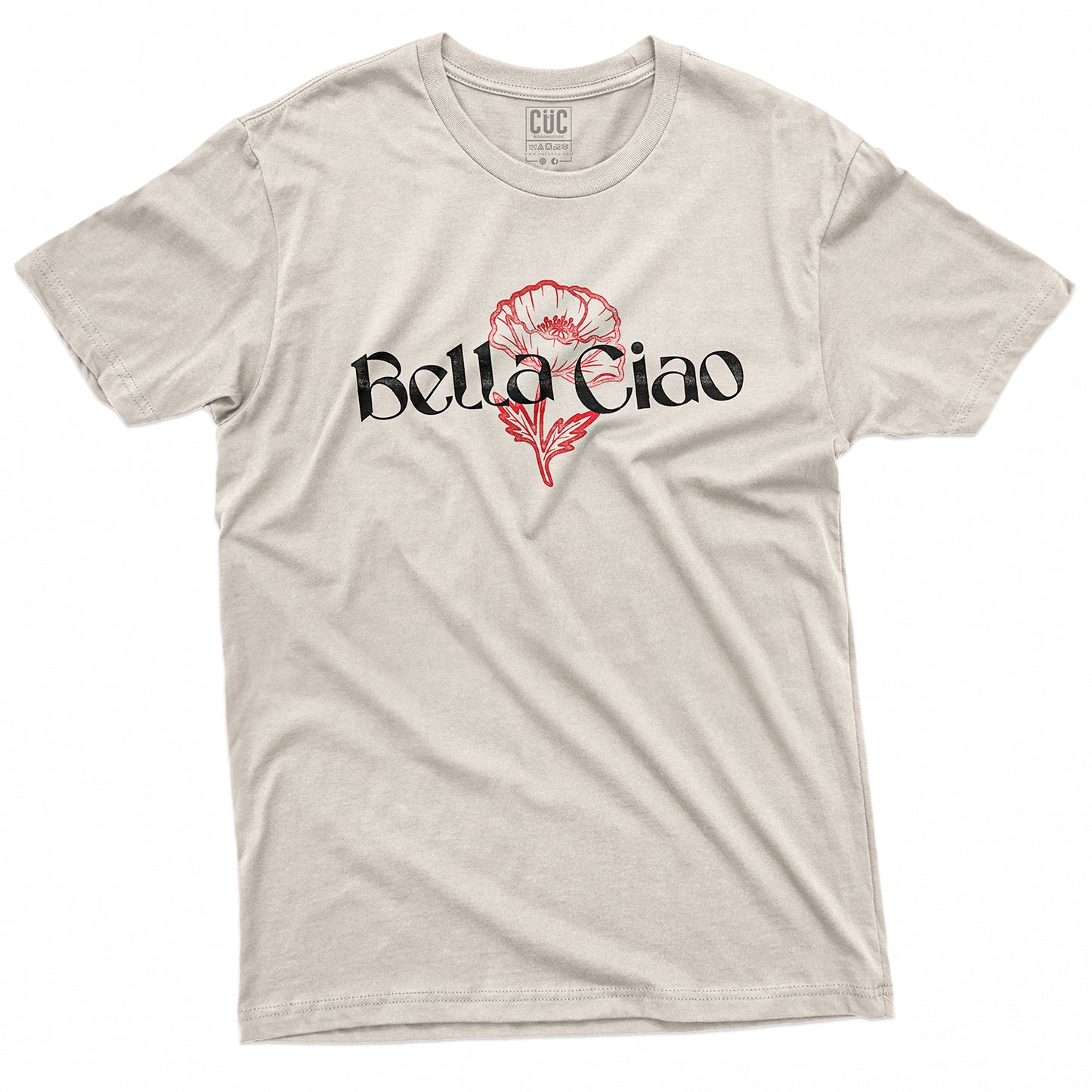 T-SHIRT CUC BELLA CIAO FIORE - Lotta Partigiana #chooseurcolor