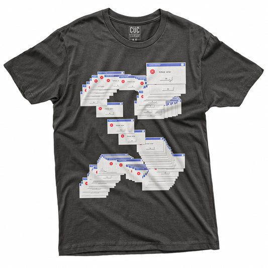 T-SHIRT CUC WIN 95 CRITICAL ERROR - Divertente  #chooseurcolor