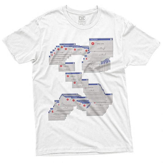 T-SHIRT CUC WIN 95 CRITICAL ERROR - Divertente  #chooseurcolor