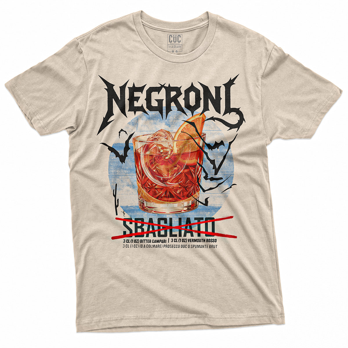 T-SHIRT CUC NEGRONI SBAGLIATO - Paura e Delirio  #chooseurcolor