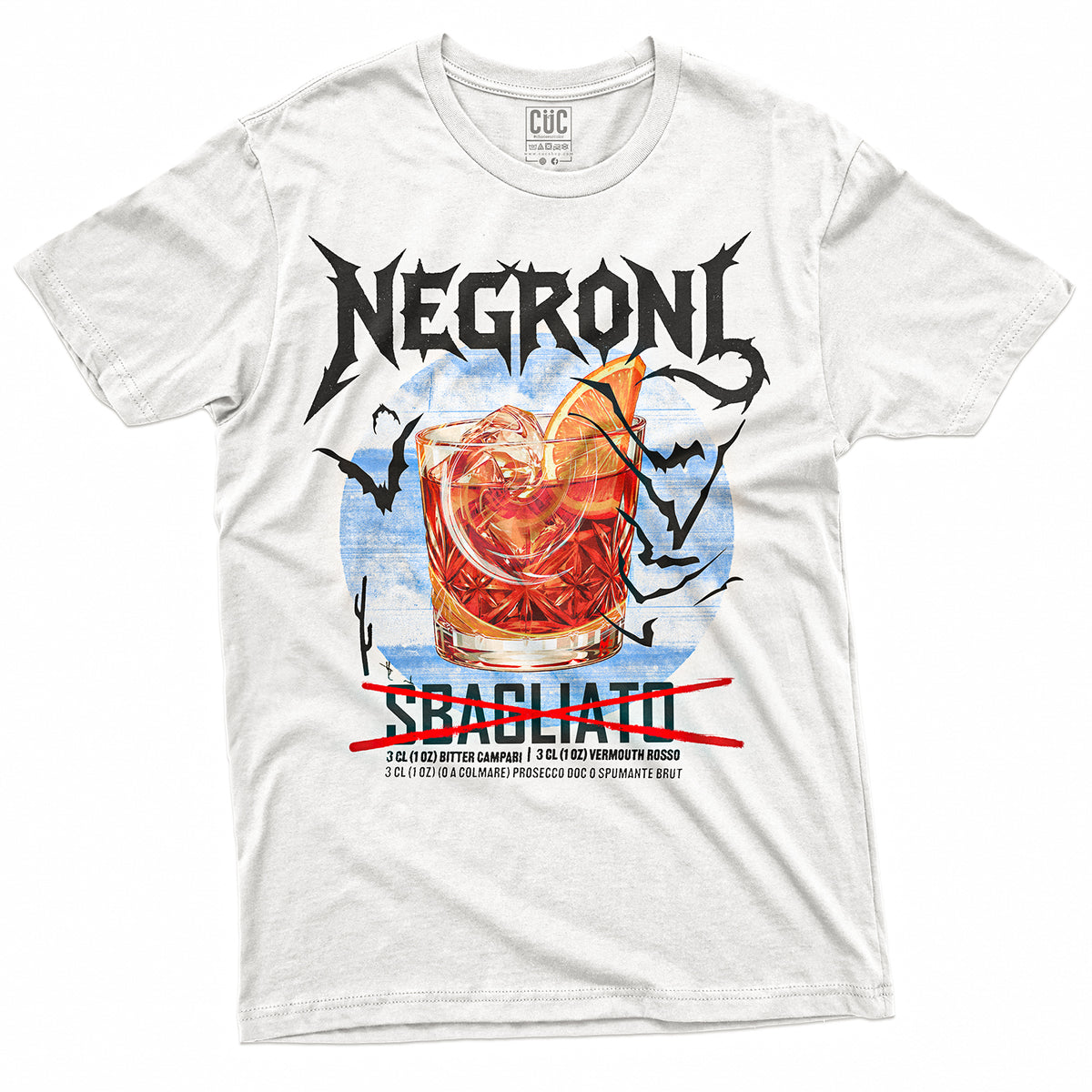 T-SHIRT CUC NEGRONI SBAGLIATO - Paura e Delirio  #chooseurcolor