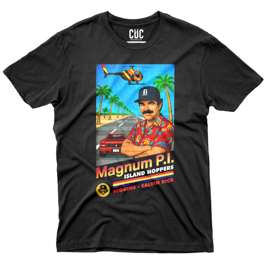 CUC T-Shirt MAGNUM PI 8BIT - gioco nes serie tv anni 80 #chooseurcolor