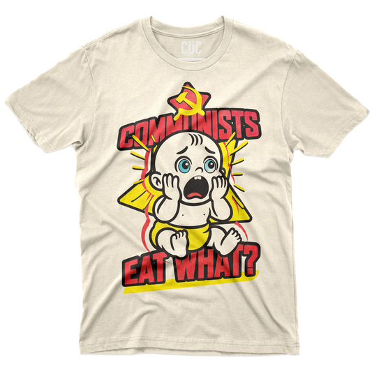 CUC T-Shirt COMMUNI$T EAT WHAT? - divertente politica bambini #chooseurcolor