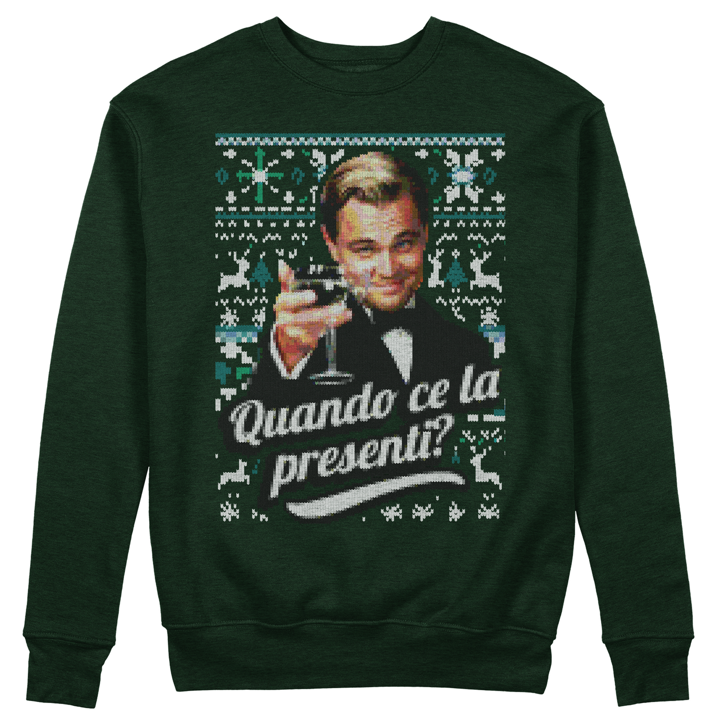 Felpa Girocollo unisex QUANDO CE LA PRESENTI - cenone di Natale MEME - zie invadenti #chooseurcolor
