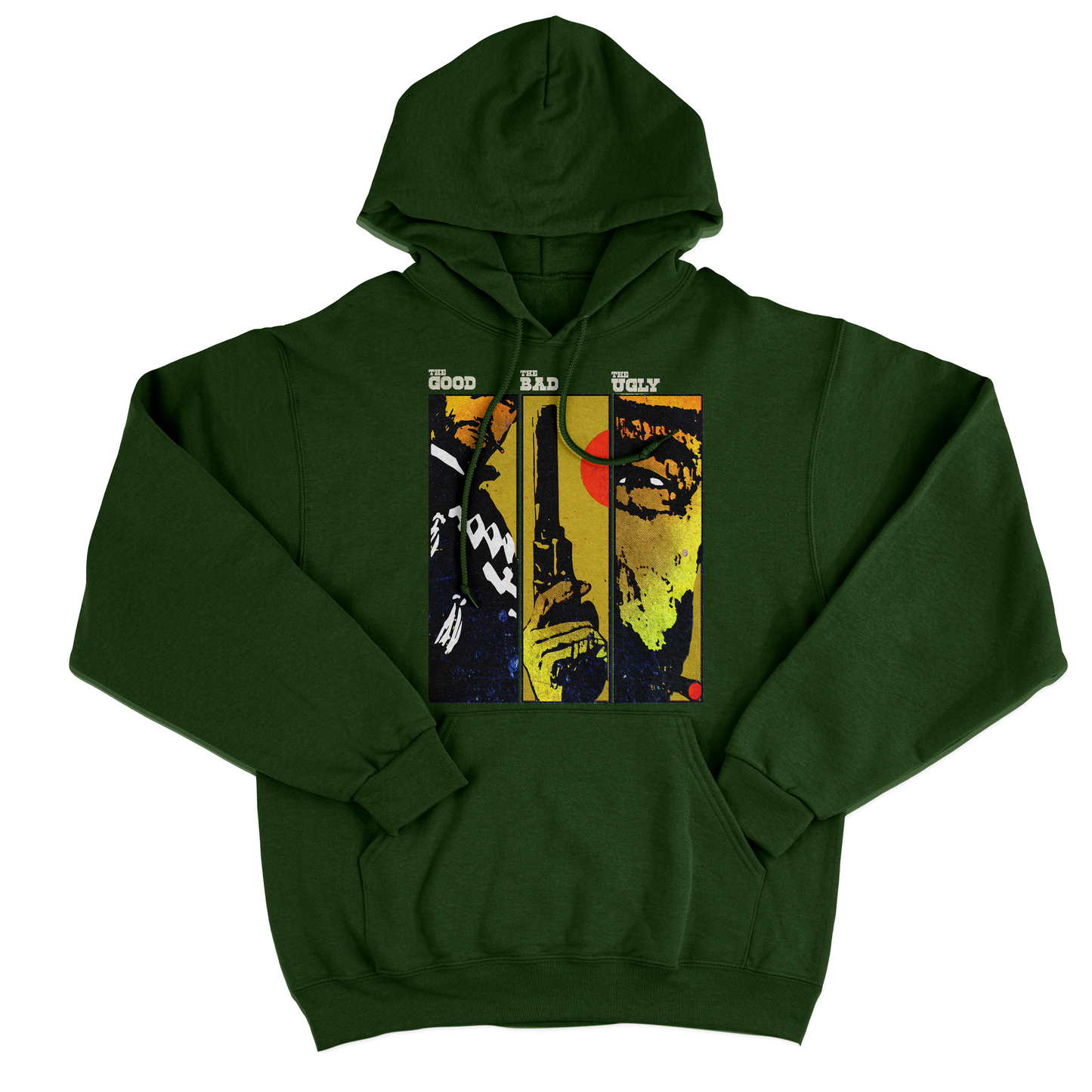Felpa Cappuccio IL BUONO IL BRUTTO IL CATTIVO - western movie cult #chooseurcolor