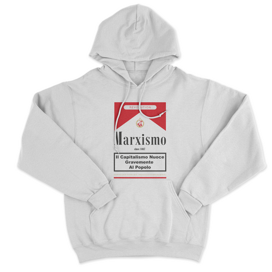 Felpa Cappuccio MARXISMO - anticapitalismo - politica Karl Marx - socialismo #chooseurcolor