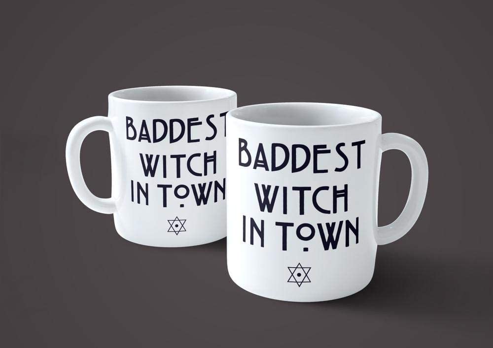 Lavender Tazza Strega più Cattiva in Città - Mug Witch Baddest Witch in Town - Choose ur Color Cuc shop