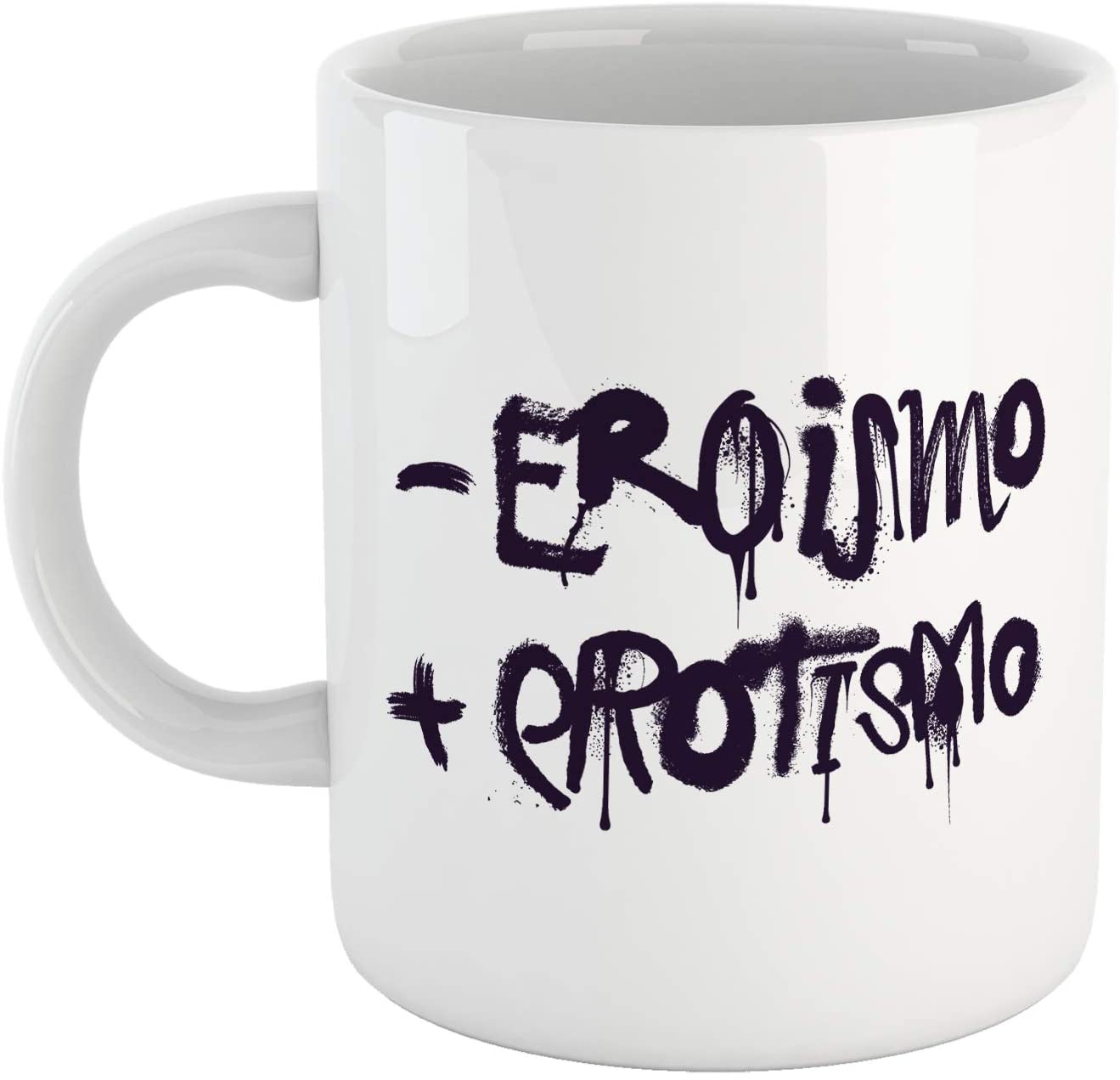 Lavender Tazza Meno Eroismo più Erotismo - Mug sul Graffito - Choose Ur Color Cuc shop