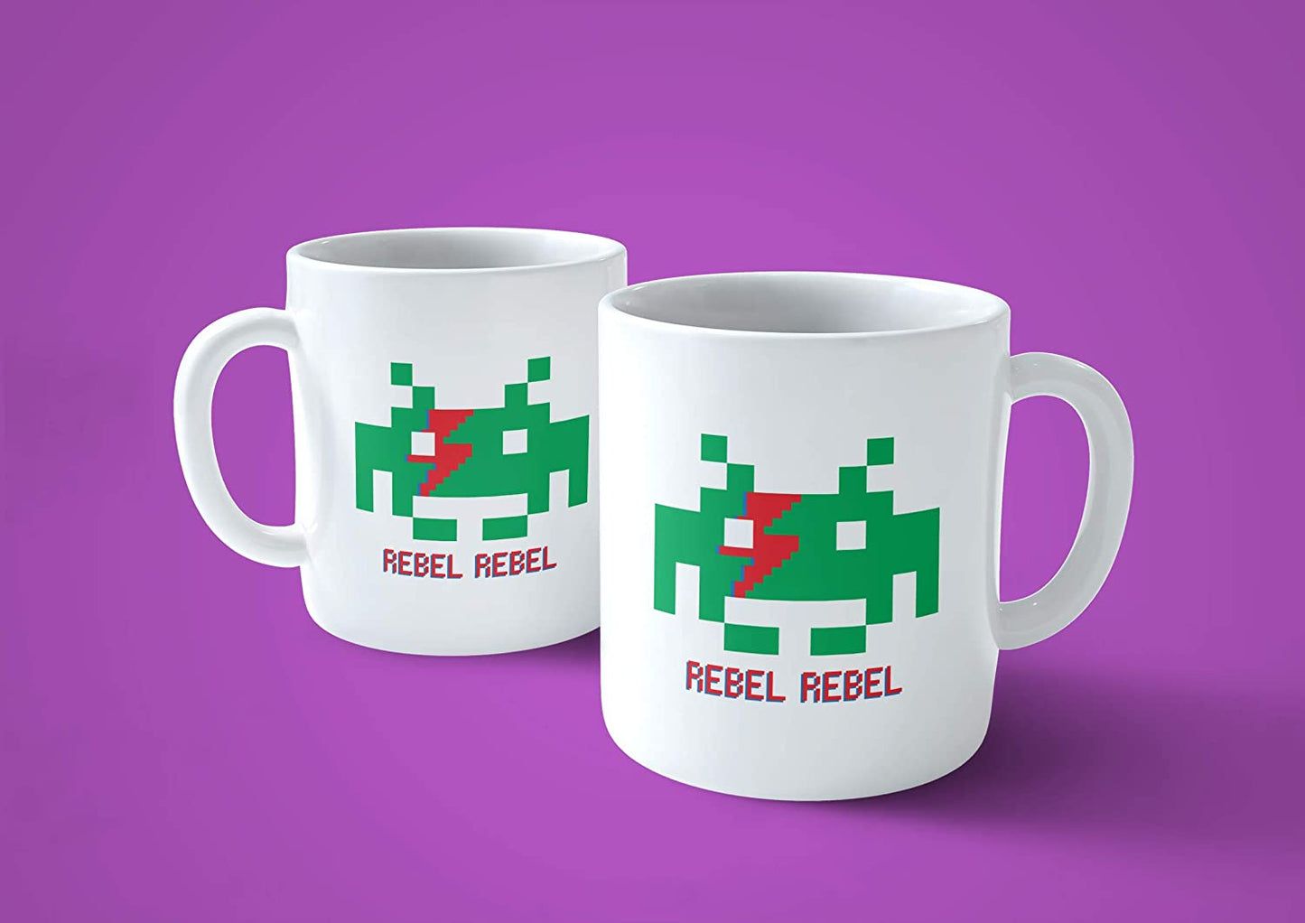 Sea Green Tazza Rebel Rebel - Mug Space David Invaders Bowie - Choose ur Color Cuc shop