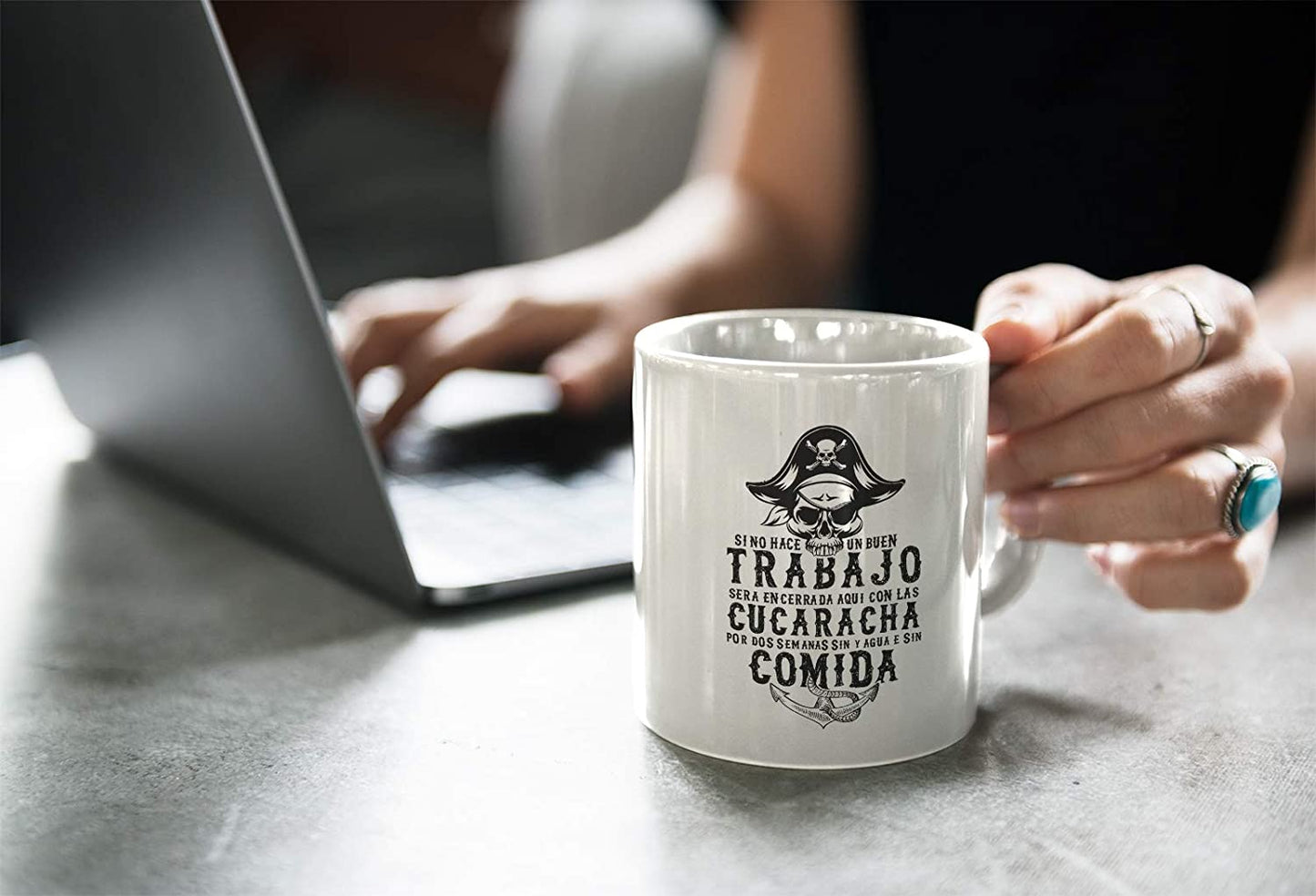 White Smoke Tazza Goonies Frase in Spagnolo del Film Anni 80 - Choose Ur Color Cuc shop