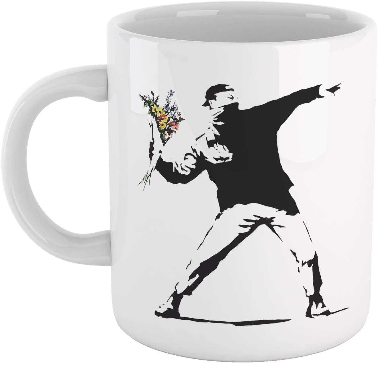 Lavender Tazza Banksy Lanciatore di Fiori - Thrower Flower - Choose ur Color Cuc shop