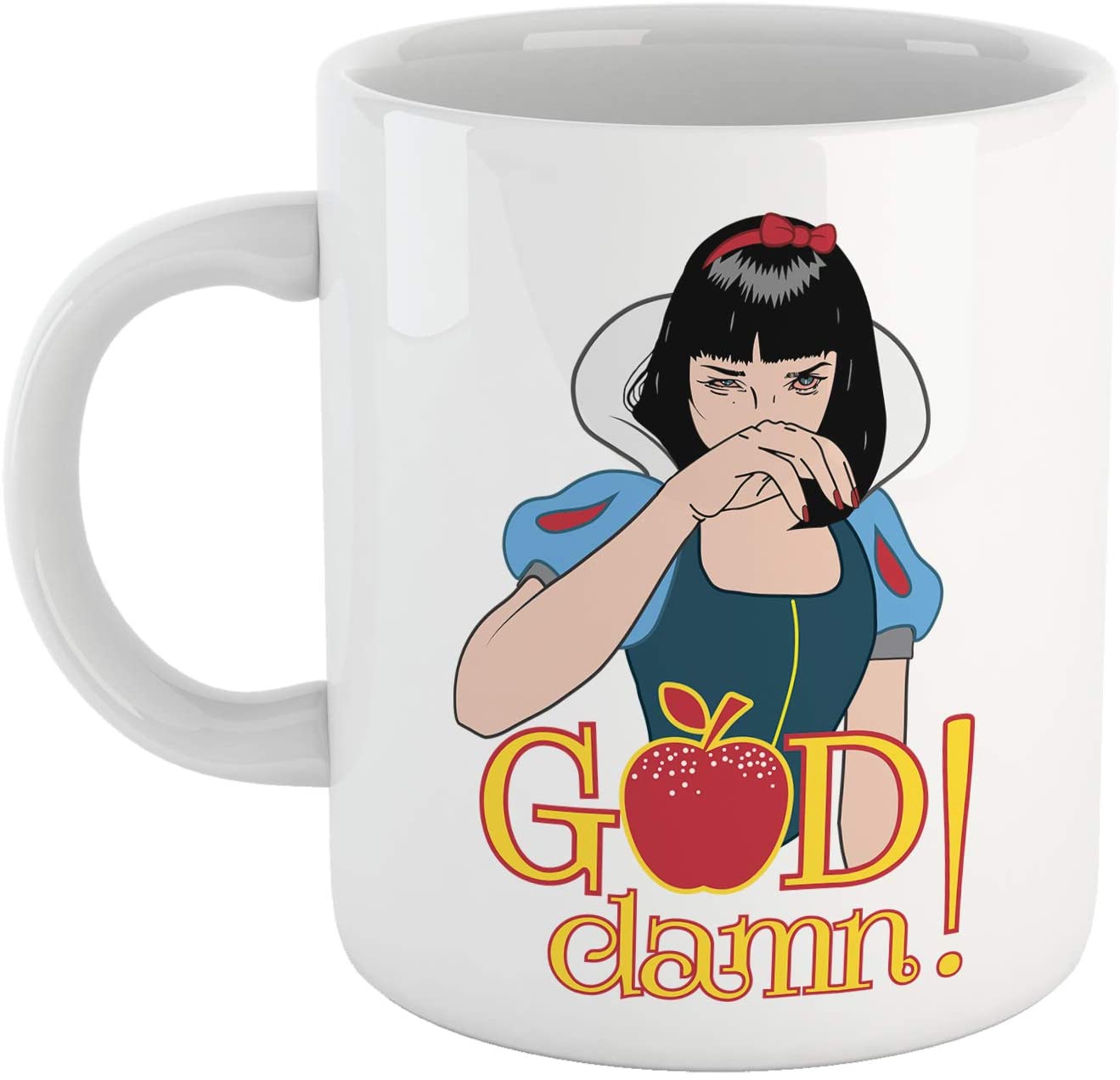 Tan Tazza Simpatica Mia Wallace - God Damn - Come la Principessa Pulp Fiction - Choose Ur Color Cuc shop