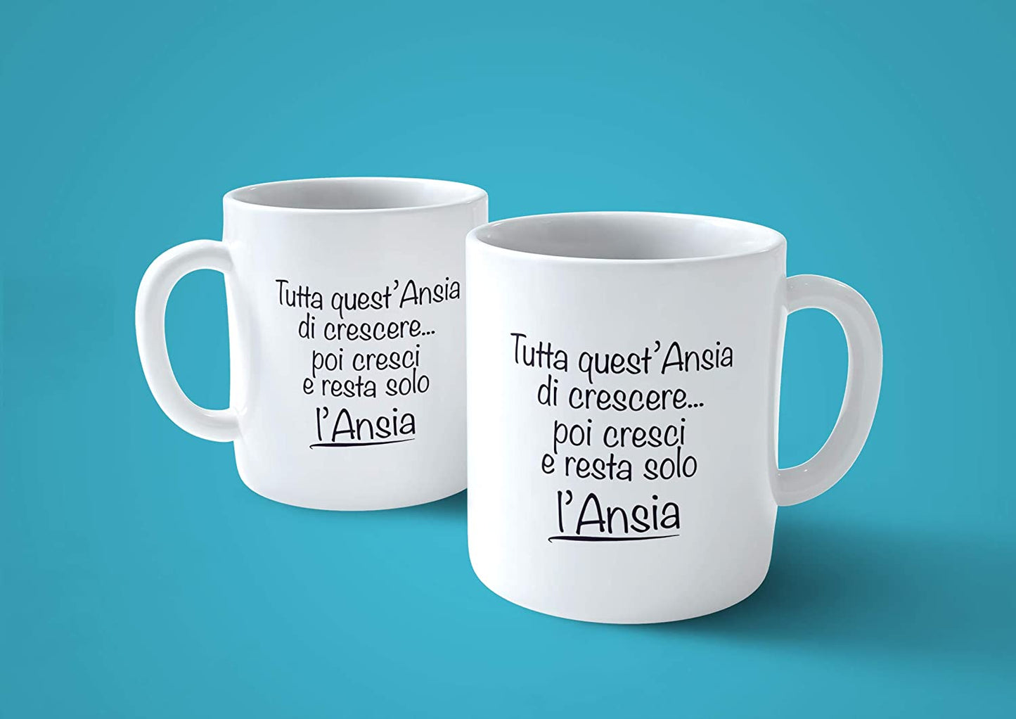 Lavender Tazza Tutta quest'ansia di Crescere Poi cresci e resta Solo l'ansia - Choose Ur Color Cuc shop