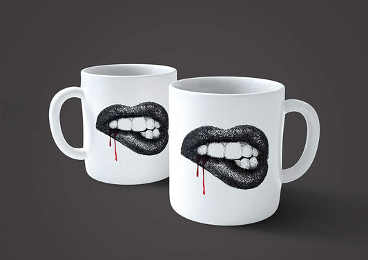 Lavender Tazza Bocca carnosa con Sangue - Mug Simpatica - Choose ur Color Cuc shop