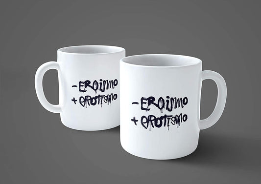 Lavender Tazza Meno Eroismo più Erotismo - Mug sul Graffito - Choose Ur Color Cuc shop