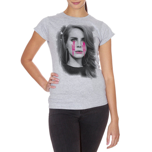 White T-Shirt Lana Del Rey Vintage Star Black And White - FAMOSI CucShop