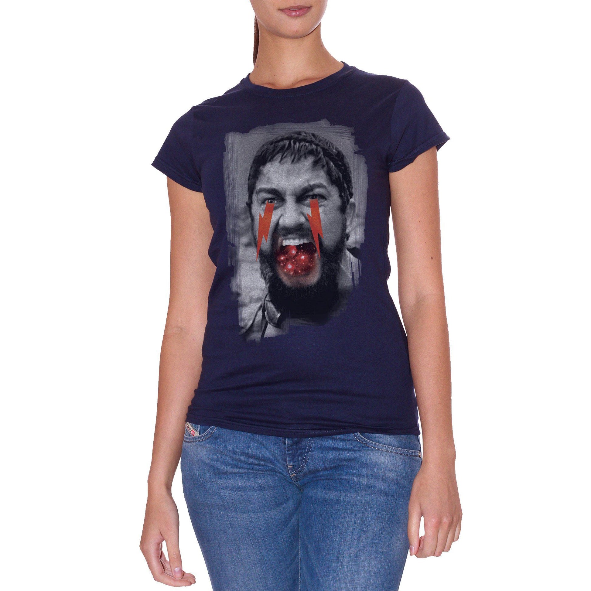 White T-Shirt Sparta Leonida 300 Movie Film Vintage Star Black And White - FILM CucShop