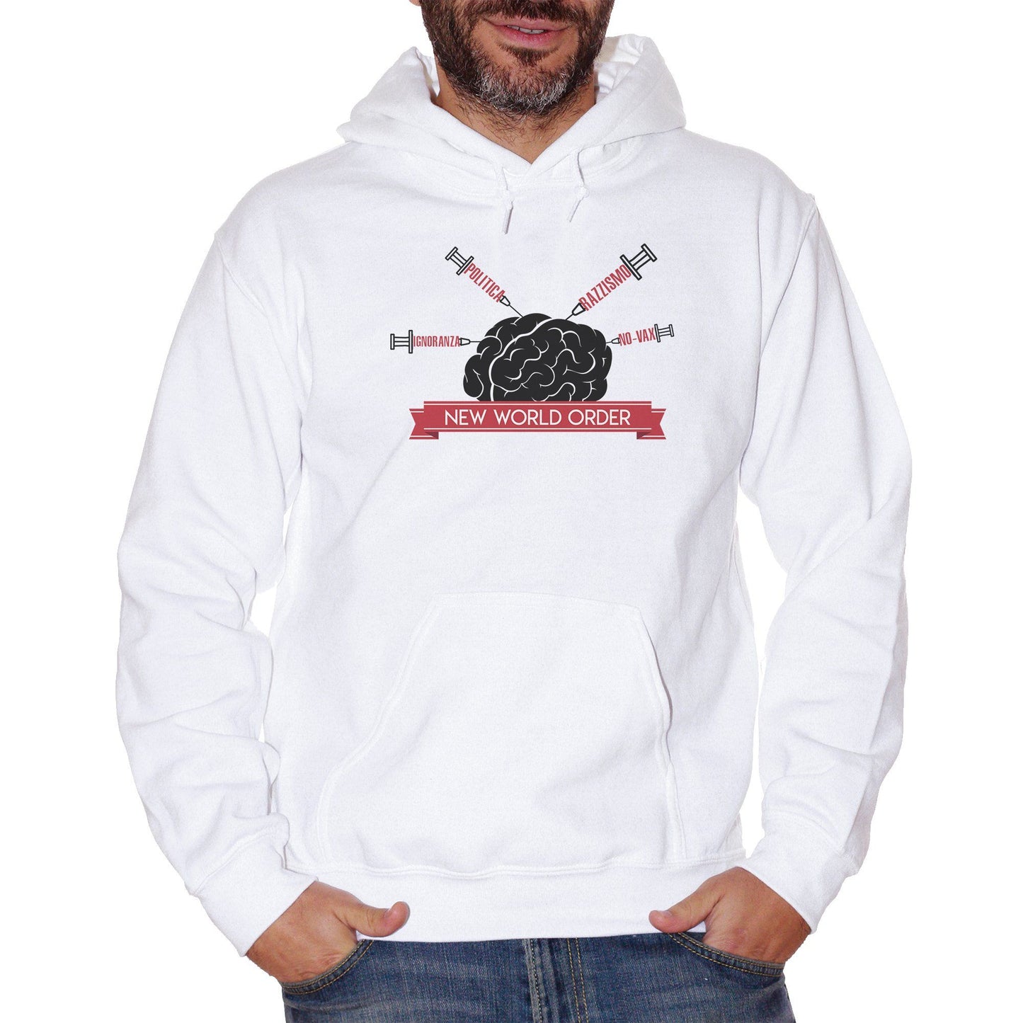 Lavender Felpa Politica Ignoranza Razzismo New World Order Novax Immigrati - POLITICA CucShop