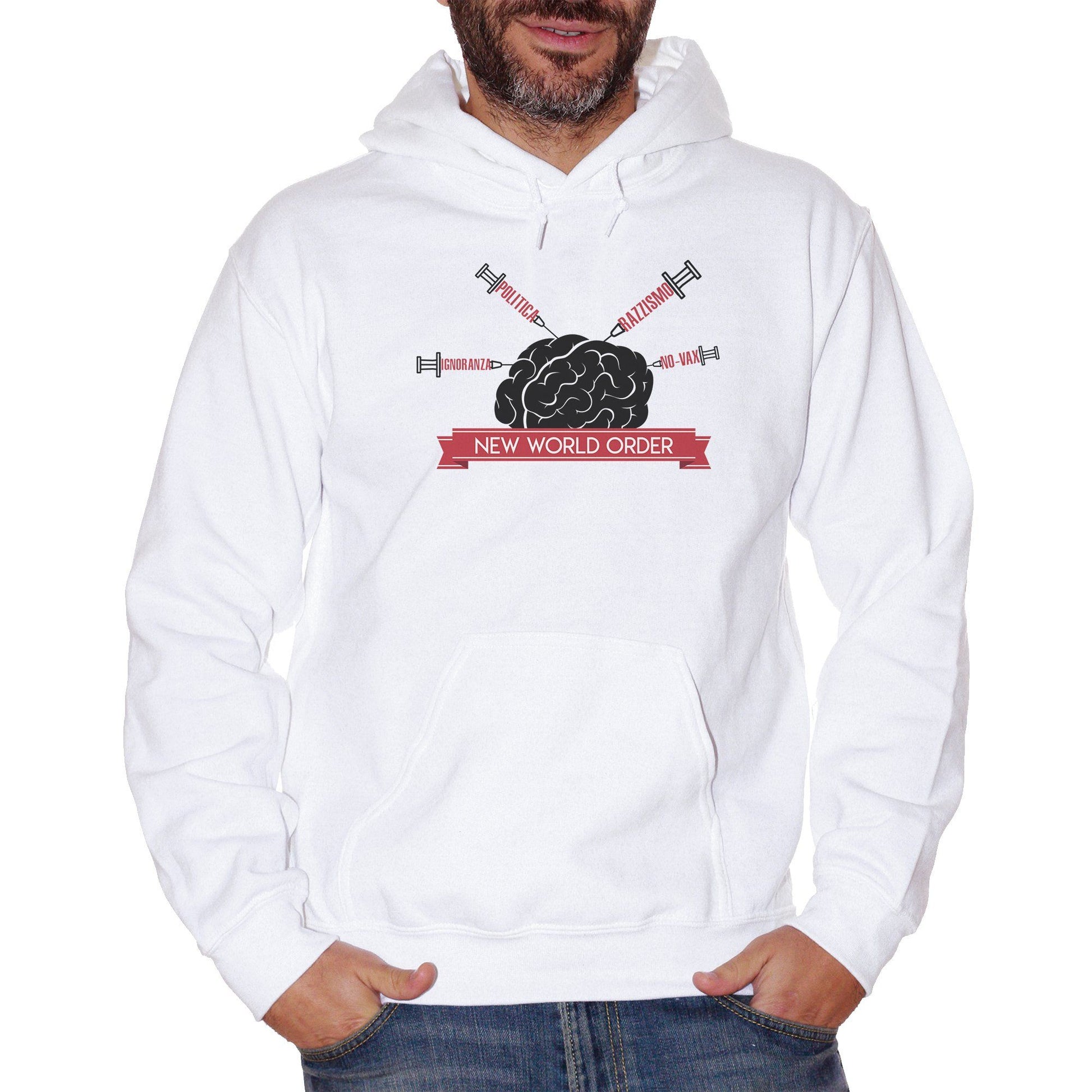 Lavender Felpa Politica Ignoranza Razzismo New World Order Novax Immigrati - POLITICA CucShop