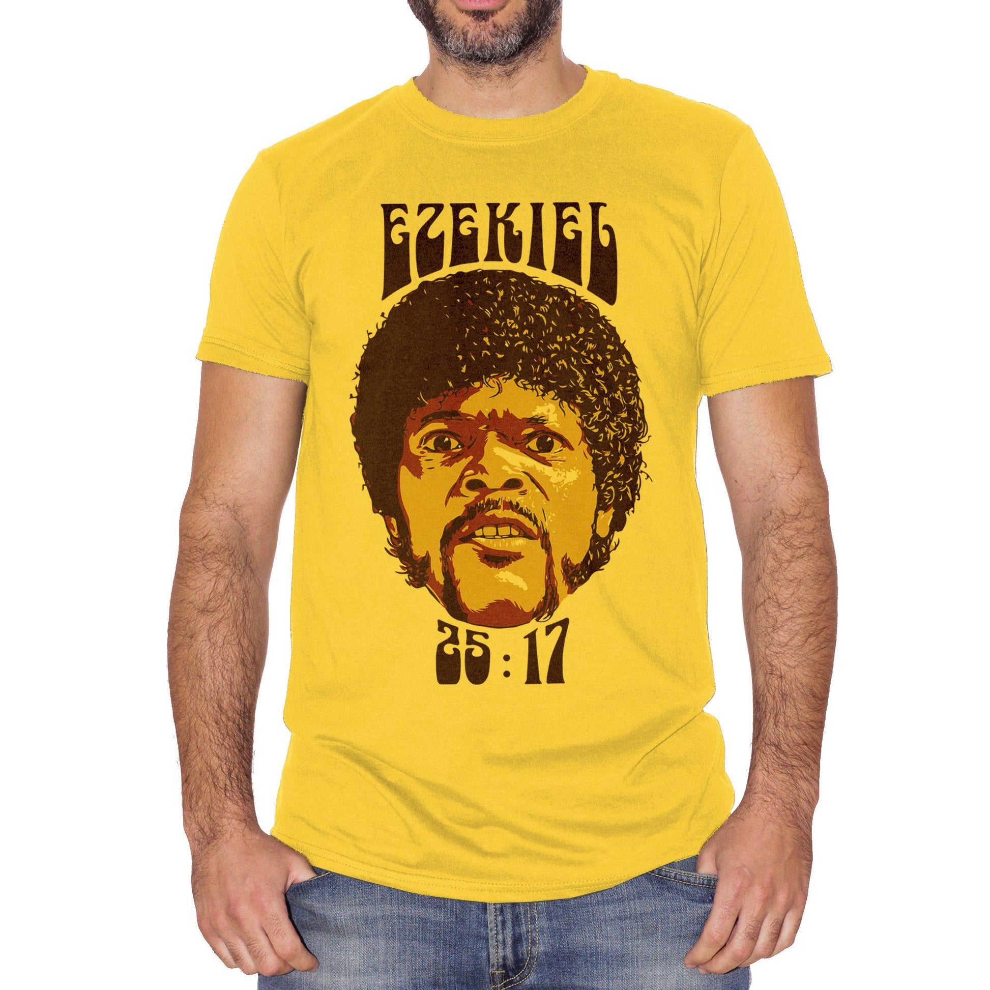 Sandy Brown T-Shirt Samuel L Jackson Ezekiel Pulp Fiction Jules Tarantino - FILM CucShop