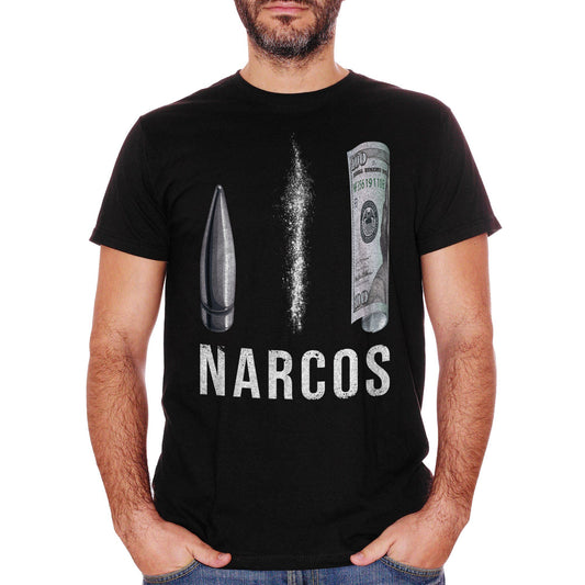 White T-Shirt Narcos - FILM CucShop