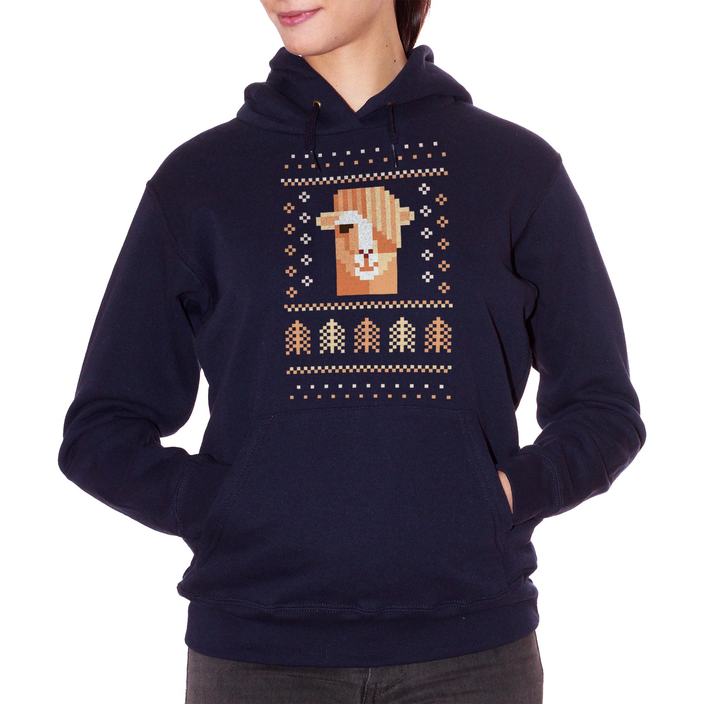 Dark Slate Gray Felpa Christmas-Natale-Alpaca-Lama - Eventi CucShop