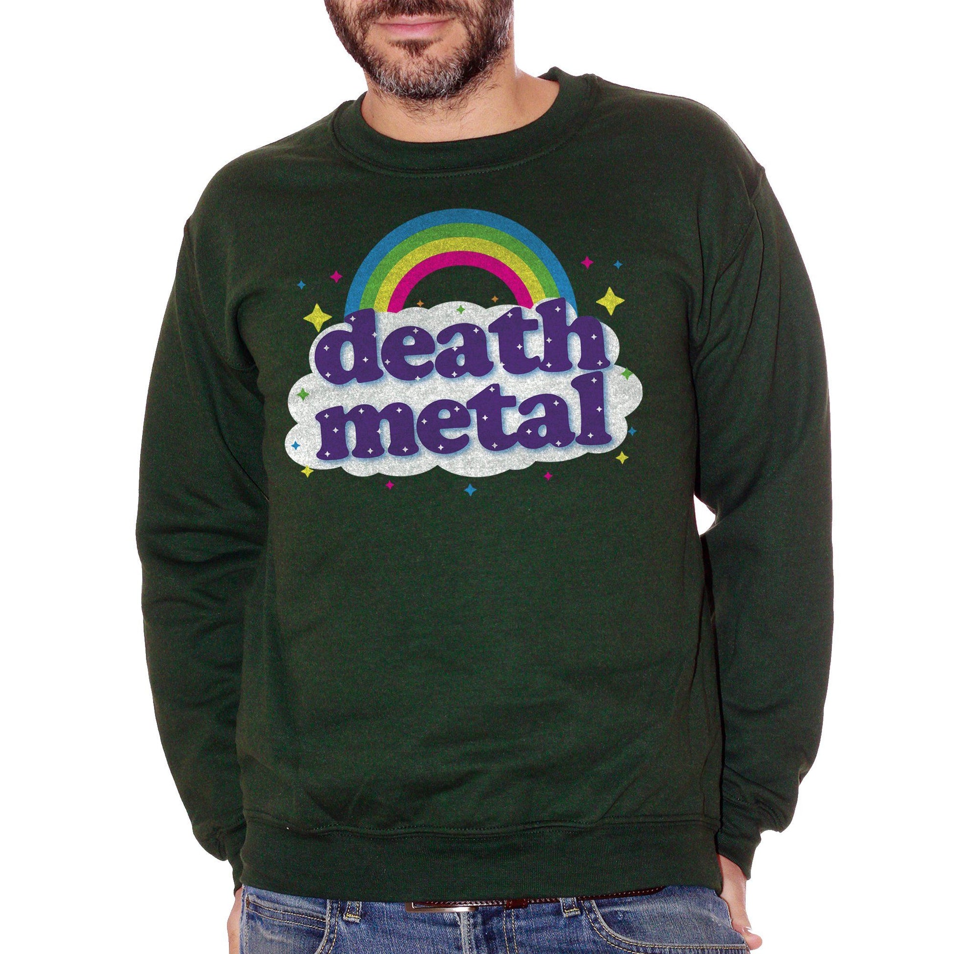 Dark Slate Gray Felpa Girocollo Death Metal Rainbow - MUSIC CucShop