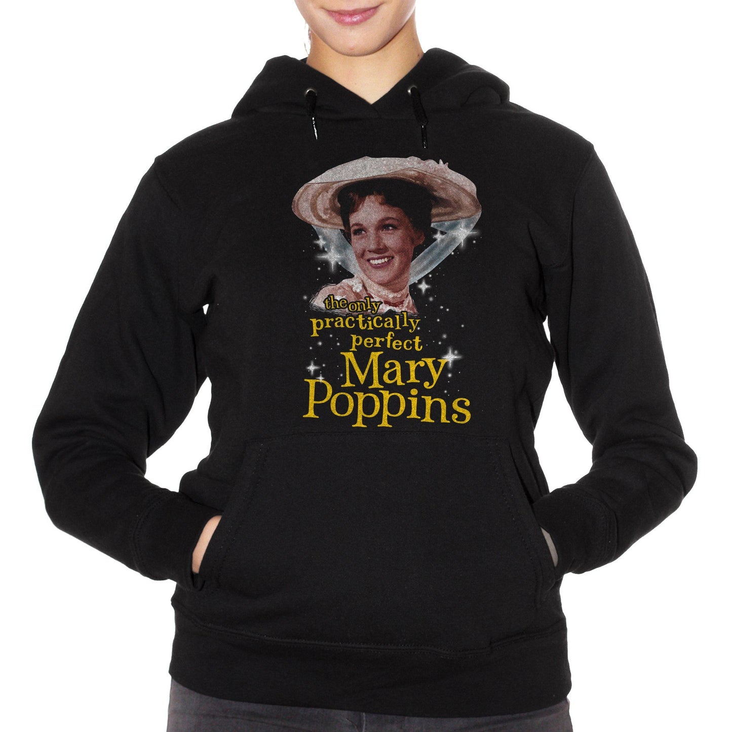 Black Felpa Mary Poppins Practically Perfect Vintage - FILM CucShop