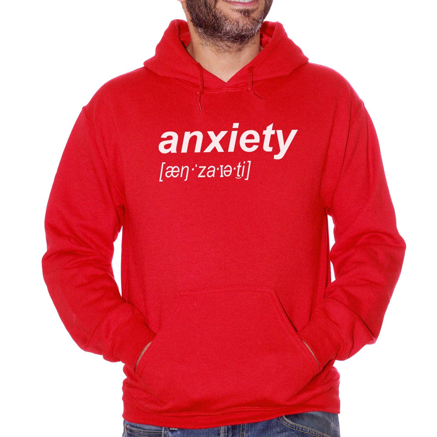 Firebrick Felpa Anxiety Ansia - SOCIAL CucShop