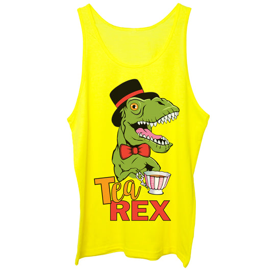 Yellow Canotta T Rex Tea Lover - SOCIAL CucShop