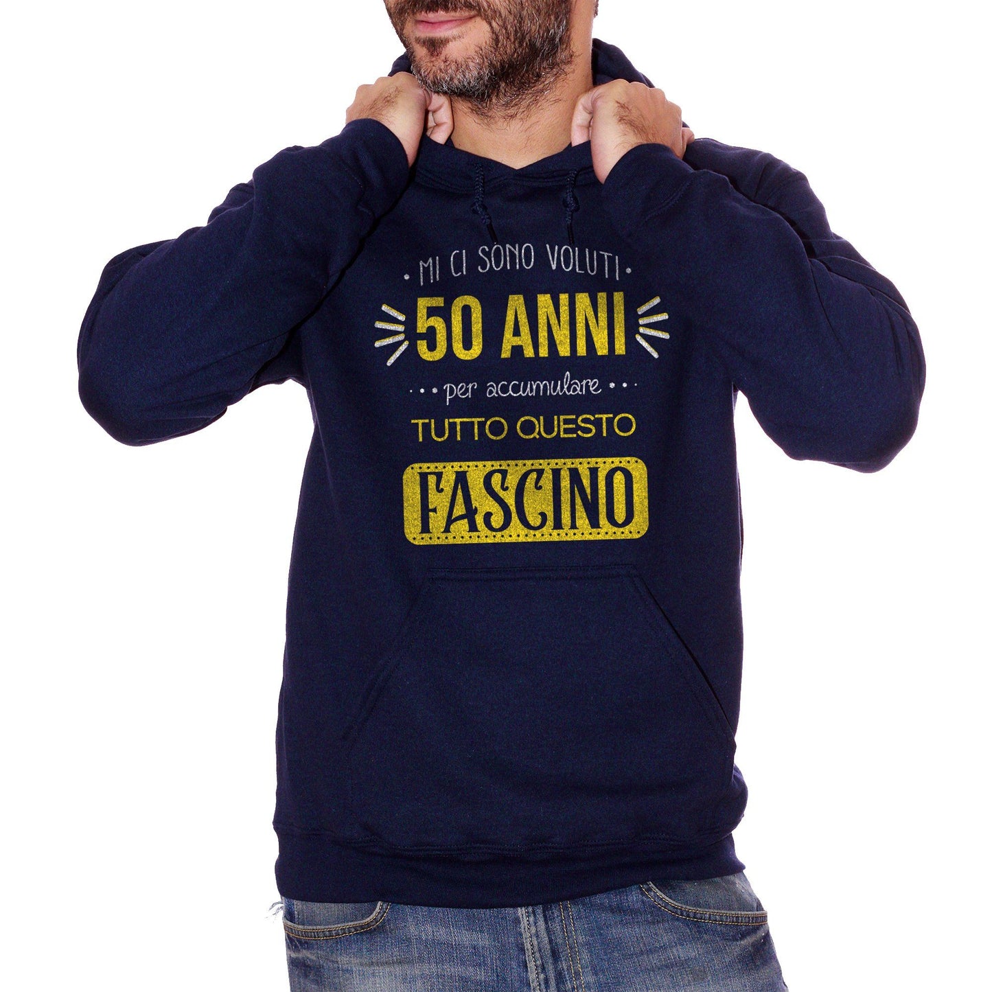 Midnight Blue Felpa 50 Anni Compleanno - SOCIAL CucShop