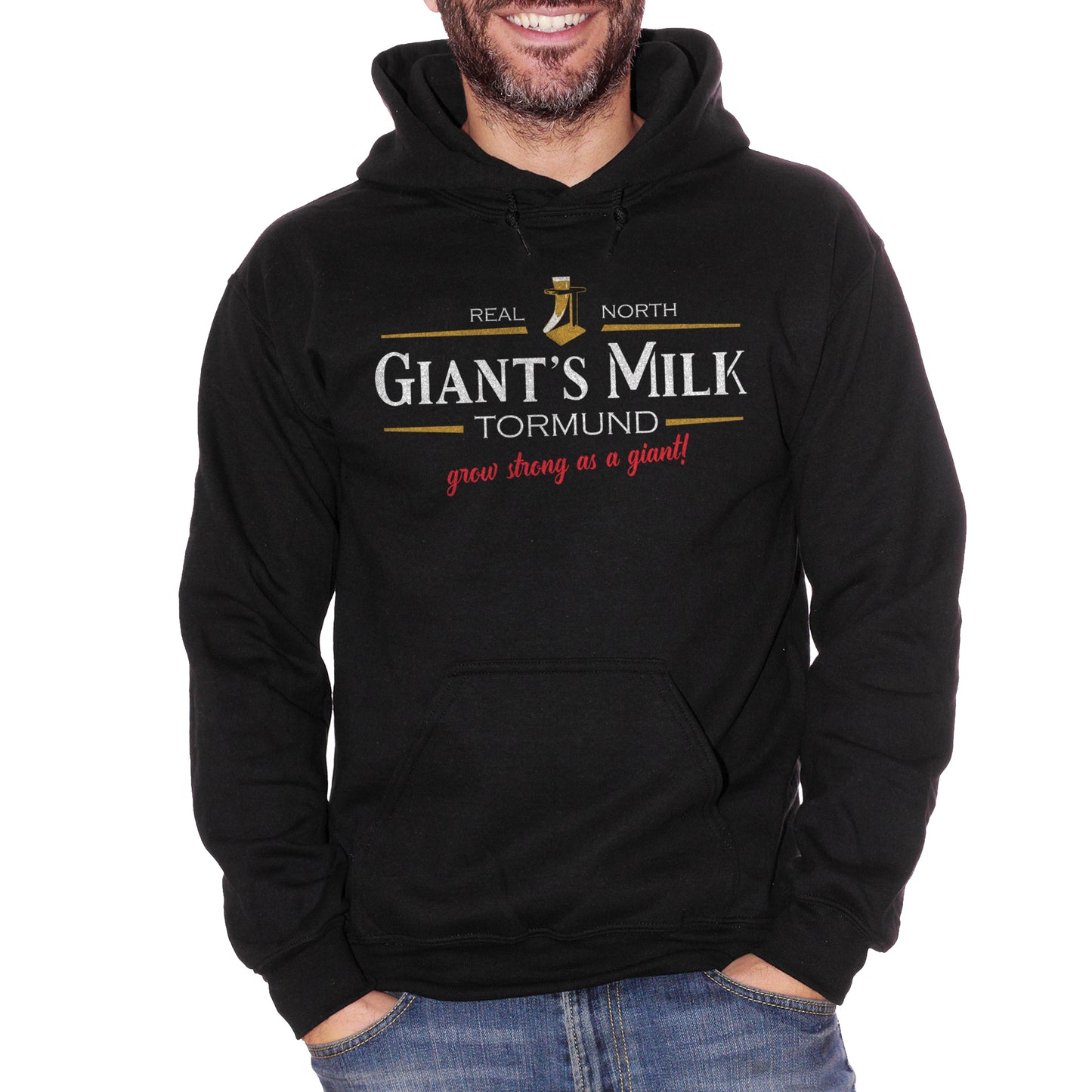 Felpa Cappuccio CUC - Giant'S Milk | Ispirata Al Trono Di Spade | Cresci Forte Come Un Gigante | Il Segreto Di Tormund - FILM - CUC chooseurcolor