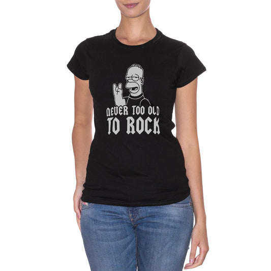 Black T-Shirt Never Too Old To Rock - DIVERTENTE Choose ur color CucShop