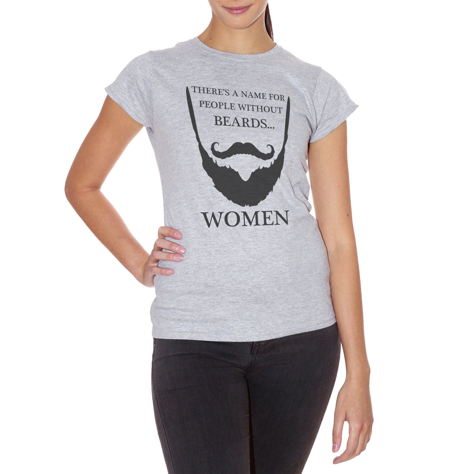 Light Gray T-Shirt Man With Beard - DIVERTENTE Choose ur color CucShop
