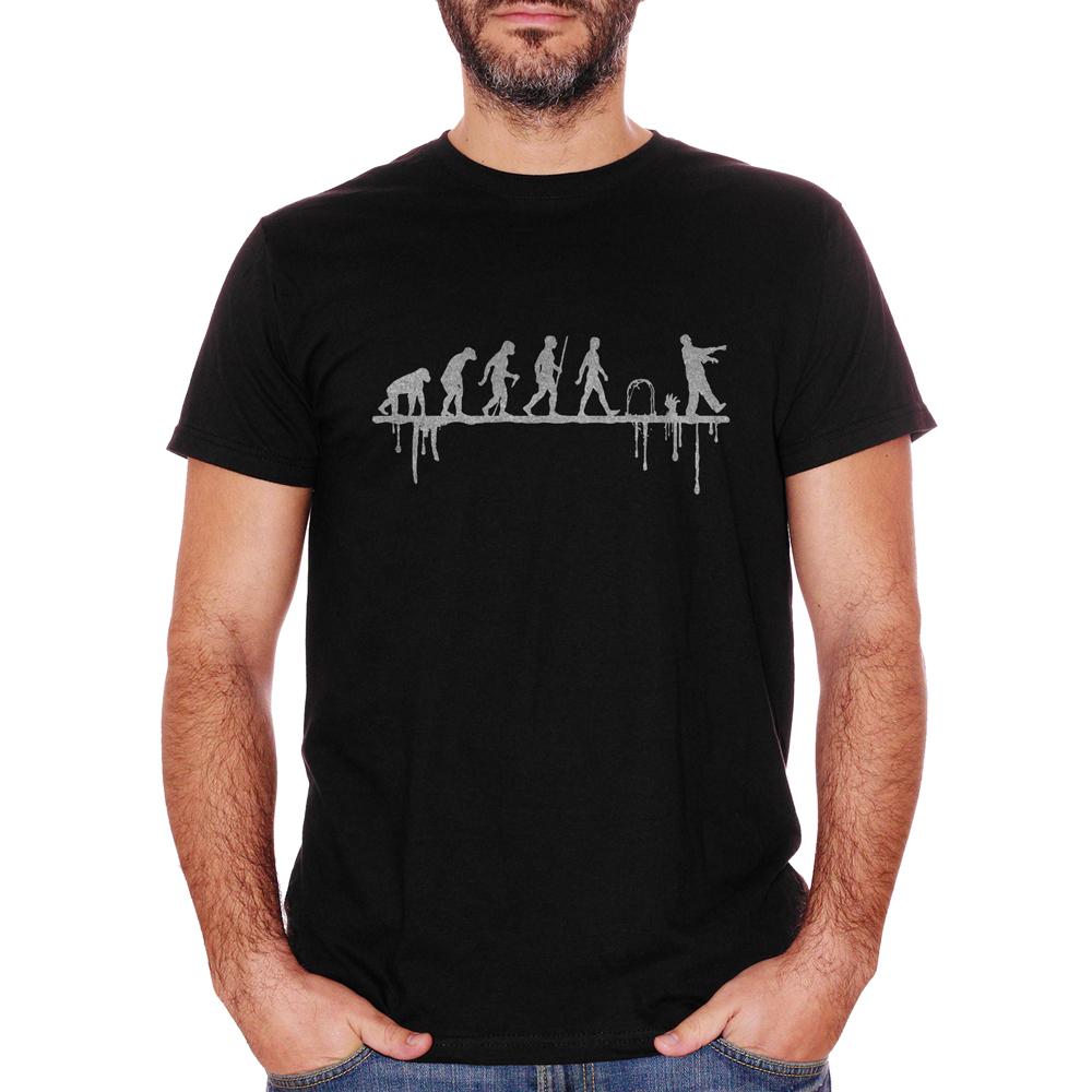 White T-Shirt Evolution Zombie Walking Dead - FILM Choose ur color CucShop