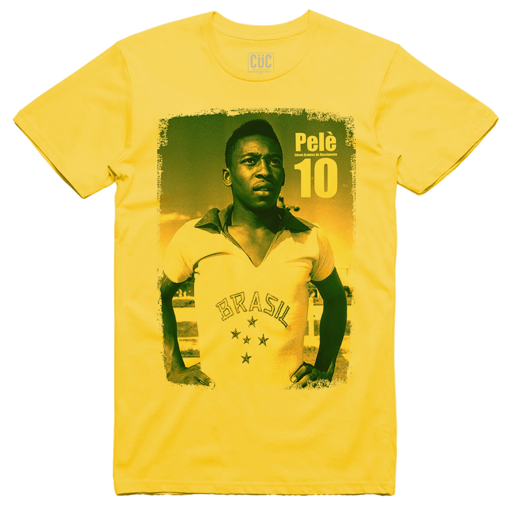 TShirt Pelè - Brazil - Calcio - Il miglior giocatore di sempre -Vintage - Icon Brasile - Dios - SPORT - #ChooseurColor - CUC chooseurcolor