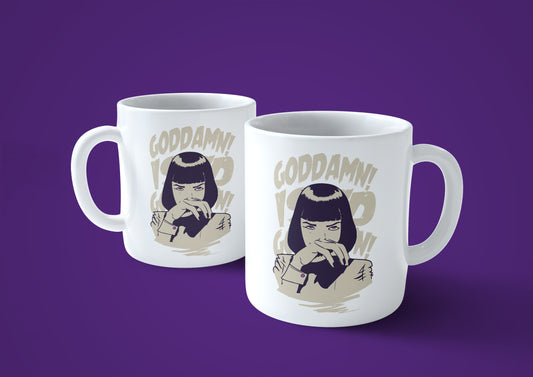 CUC Tazza GODDAM - Pulp fiction mug simpatica tarantino #chooseurcolor - CUC chooseurcolor