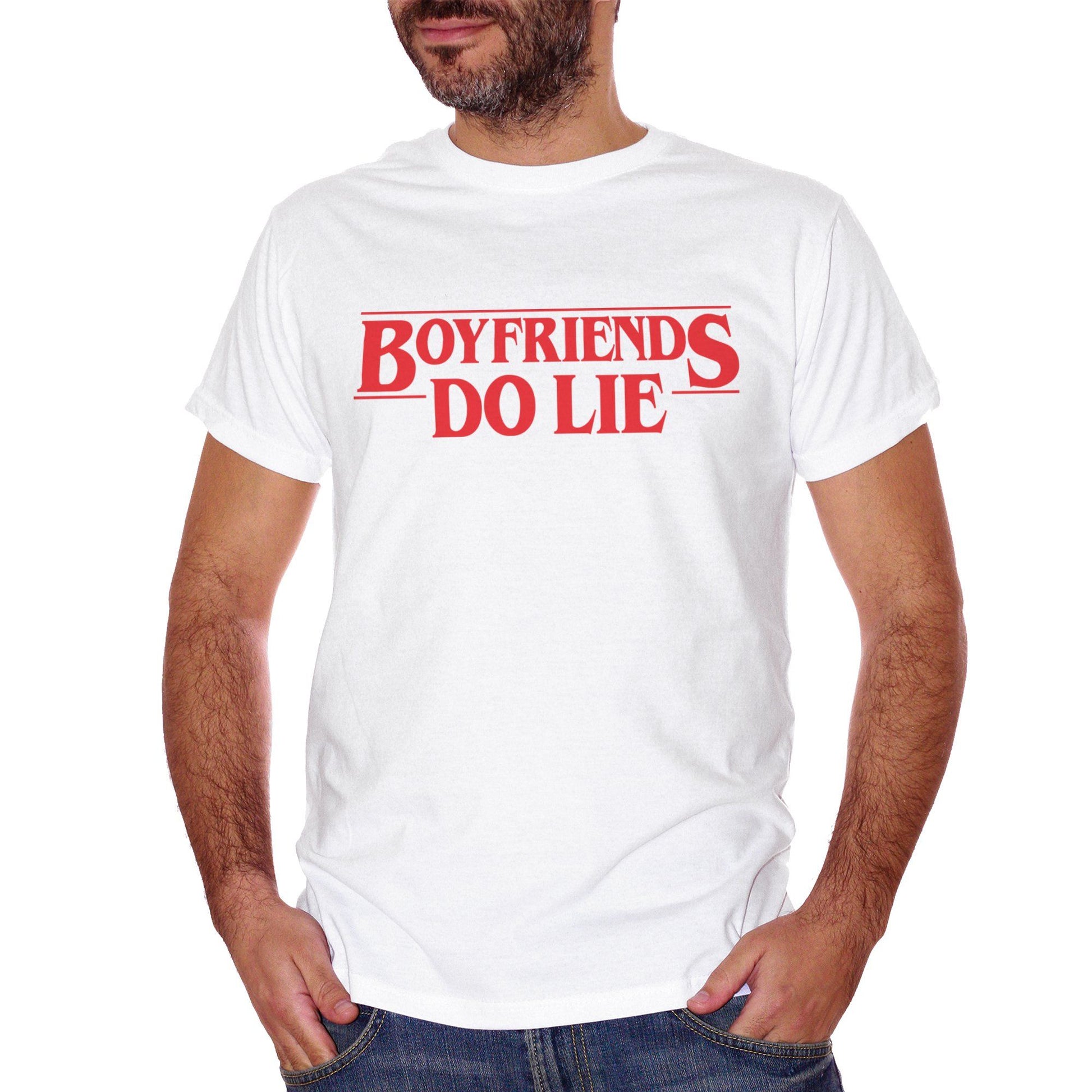 Tomato T-Shirt Friendbianca Boyfriends Do Lie | Friends Don'T Lie | Eleven Max Dustin Demogorgon | Maglia Serie Tv Citazione Serie Tv El Choose Ur Colors - FILM CucShop