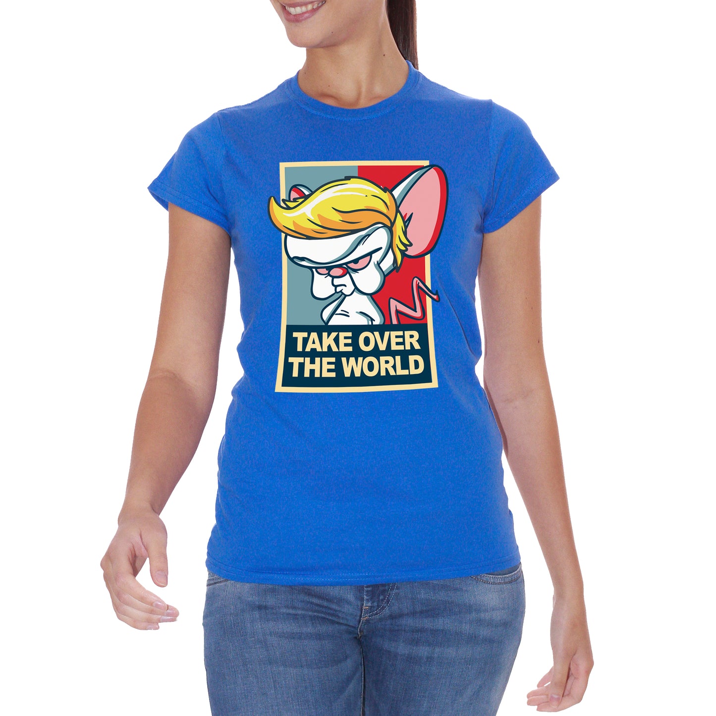 Royal Blue T-shirt Mignolo Col Prof Cartone Trump Elezioni America - Funny Choose ur Color CucShop