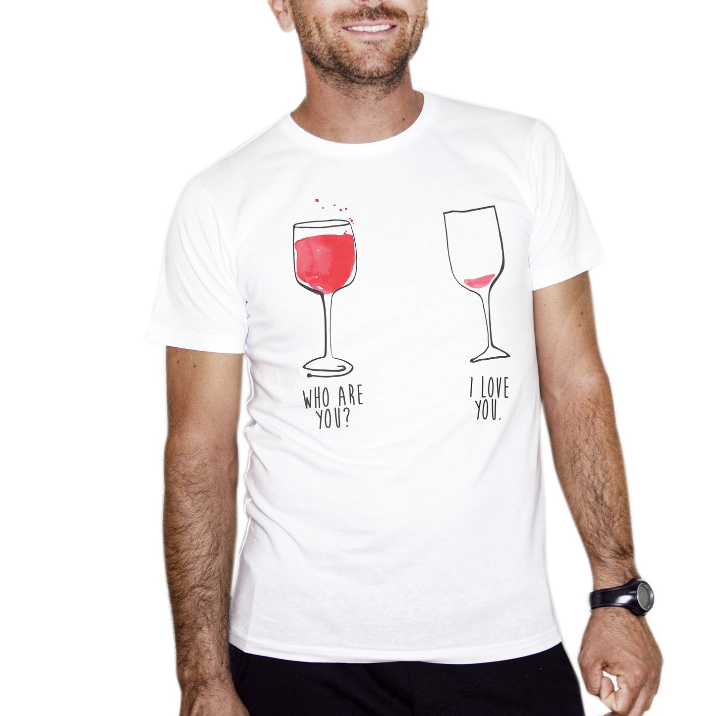 T-Shirt In vino veritas - who are you? i love you - #chooseurcolor - CUC chooseurcolor
