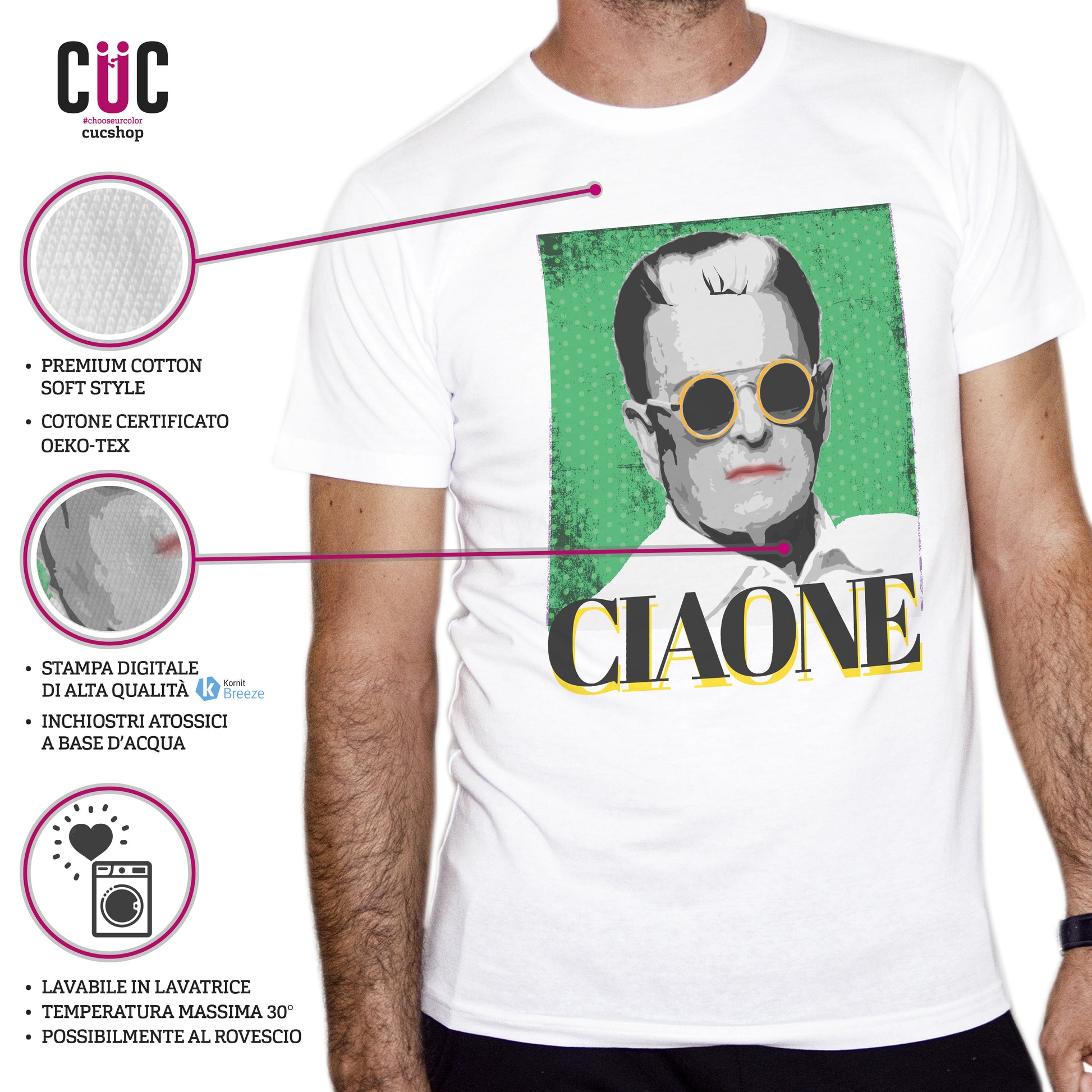 T-Shirt Ciaone Malgioglio - Vero Trash Italiano - Famous people - #chooseurcolor - CUC chooseurcolor