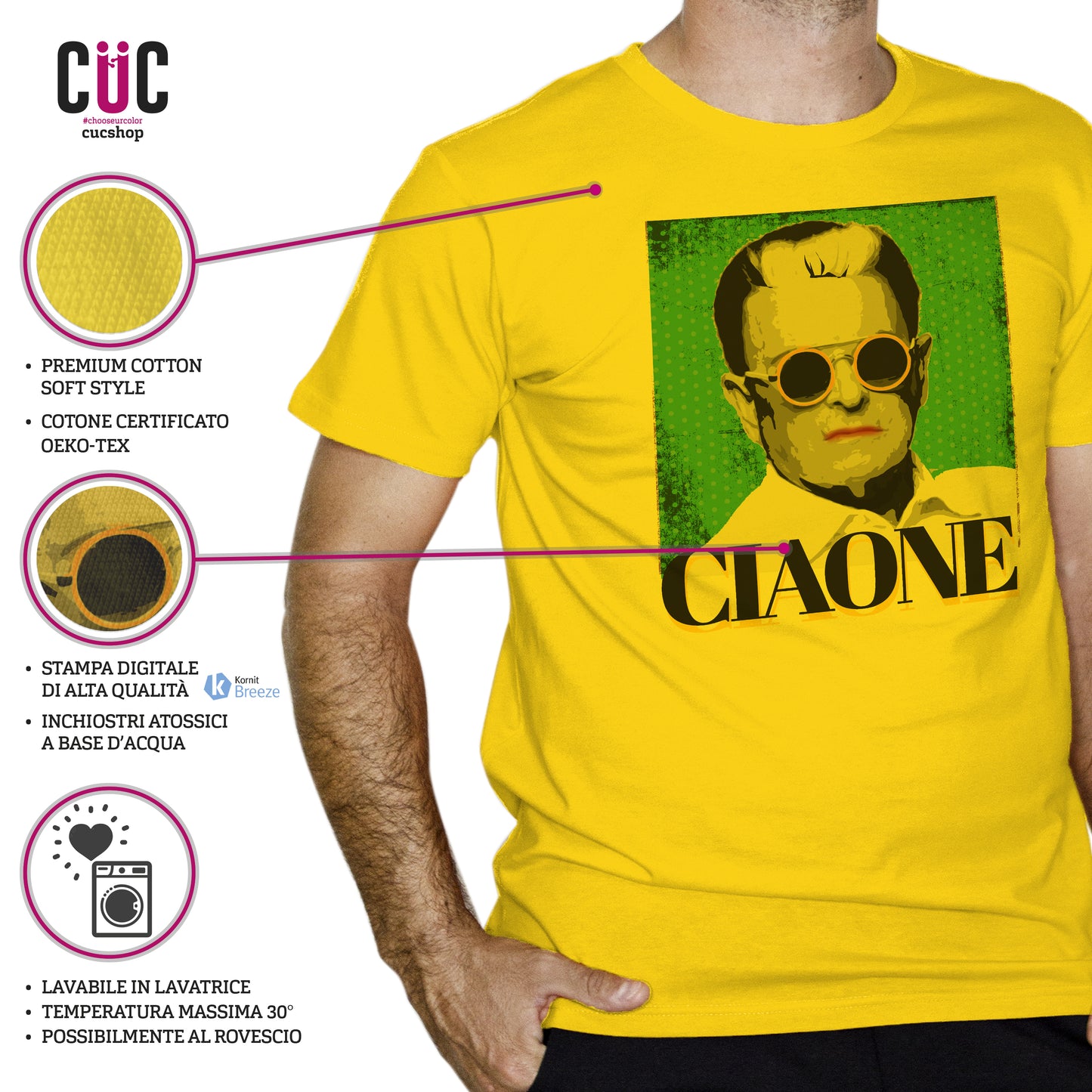 T-Shirt Ciaone Malgioglio - Vero Trash Italiano - Famous people - #chooseurcolor - CUC chooseurcolor