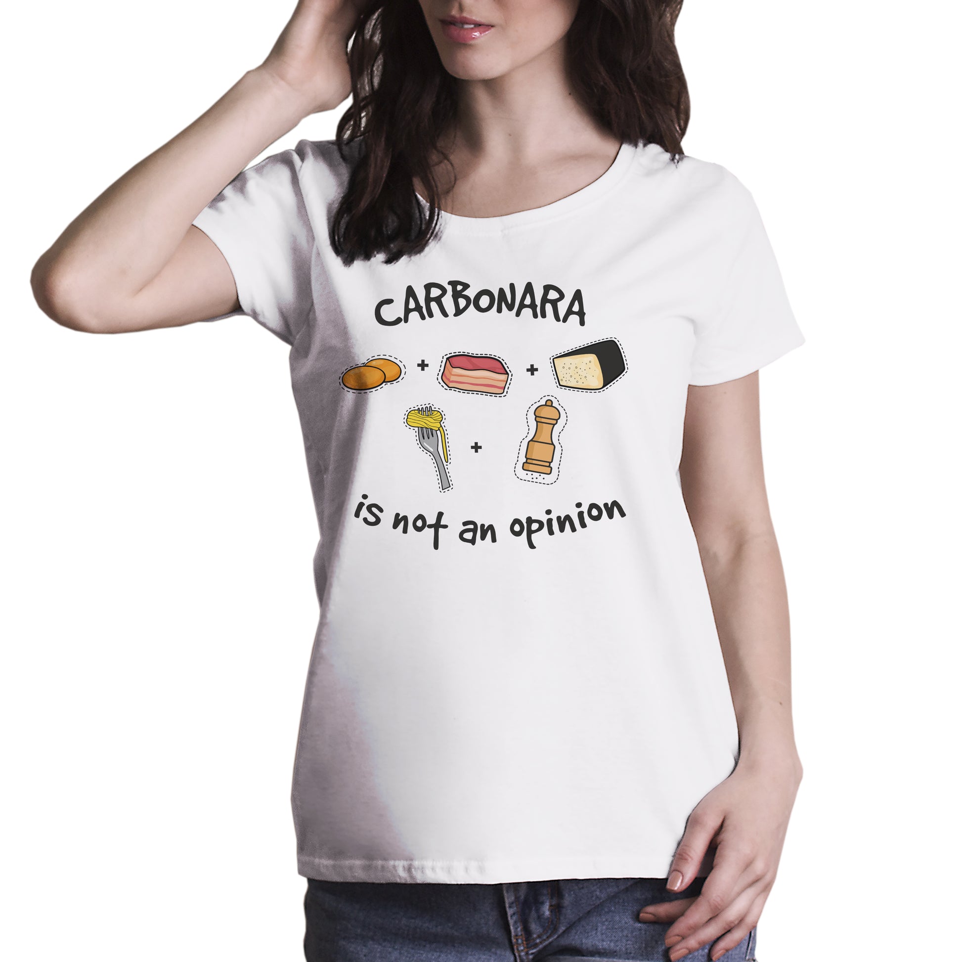 T-Shirt Carbonara - Ingrediente per fare una perfetta pasta - MUSIC Choose ur color - CUC chooseurcolor