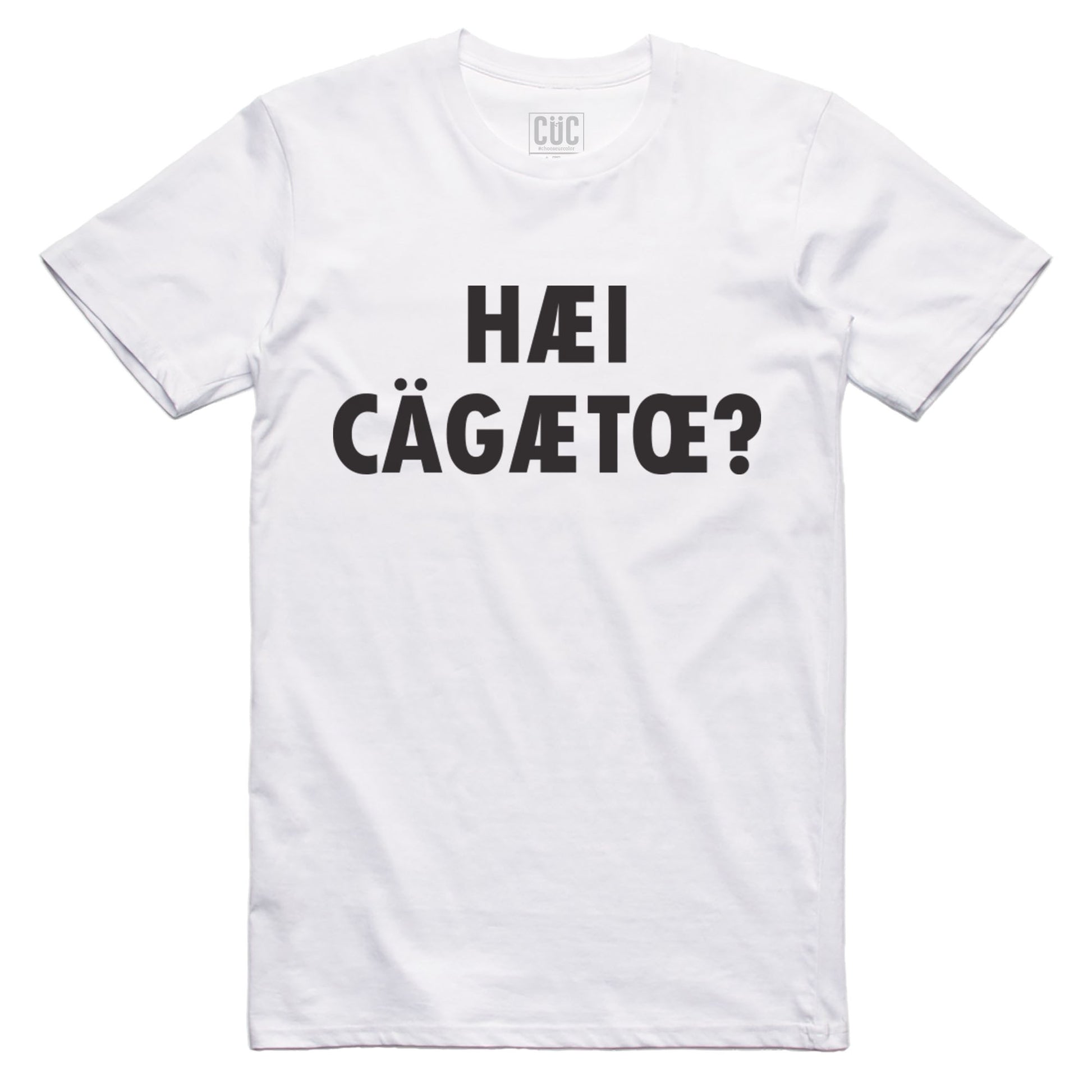 T-Shirt Hai cagxxto? - frase lol fonetica - divertente - #chooseurcolor - CUC chooseurcolor