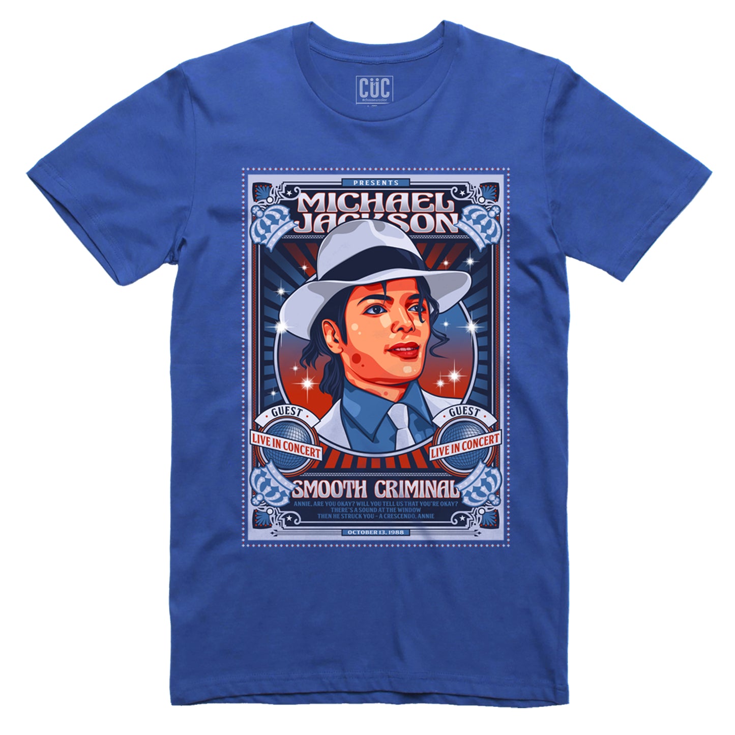 CUC T-Shirt Smooth Criminal Jacko - #chooseurcolor - CUC chooseurcolor