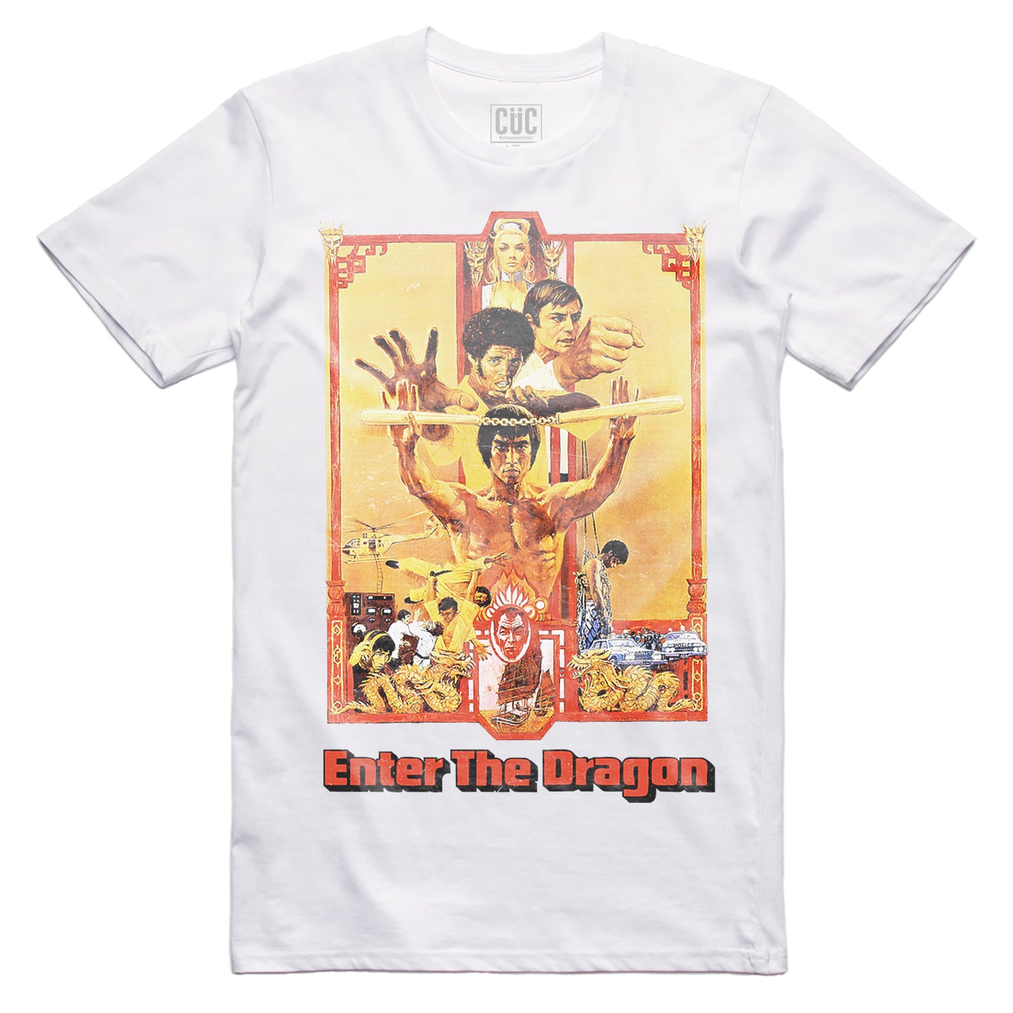 CUC T-Shirt - ENTER THE DRAGON - Bruce Lee - Cult Movie #chooseurcolor - CUC chooseurcolor