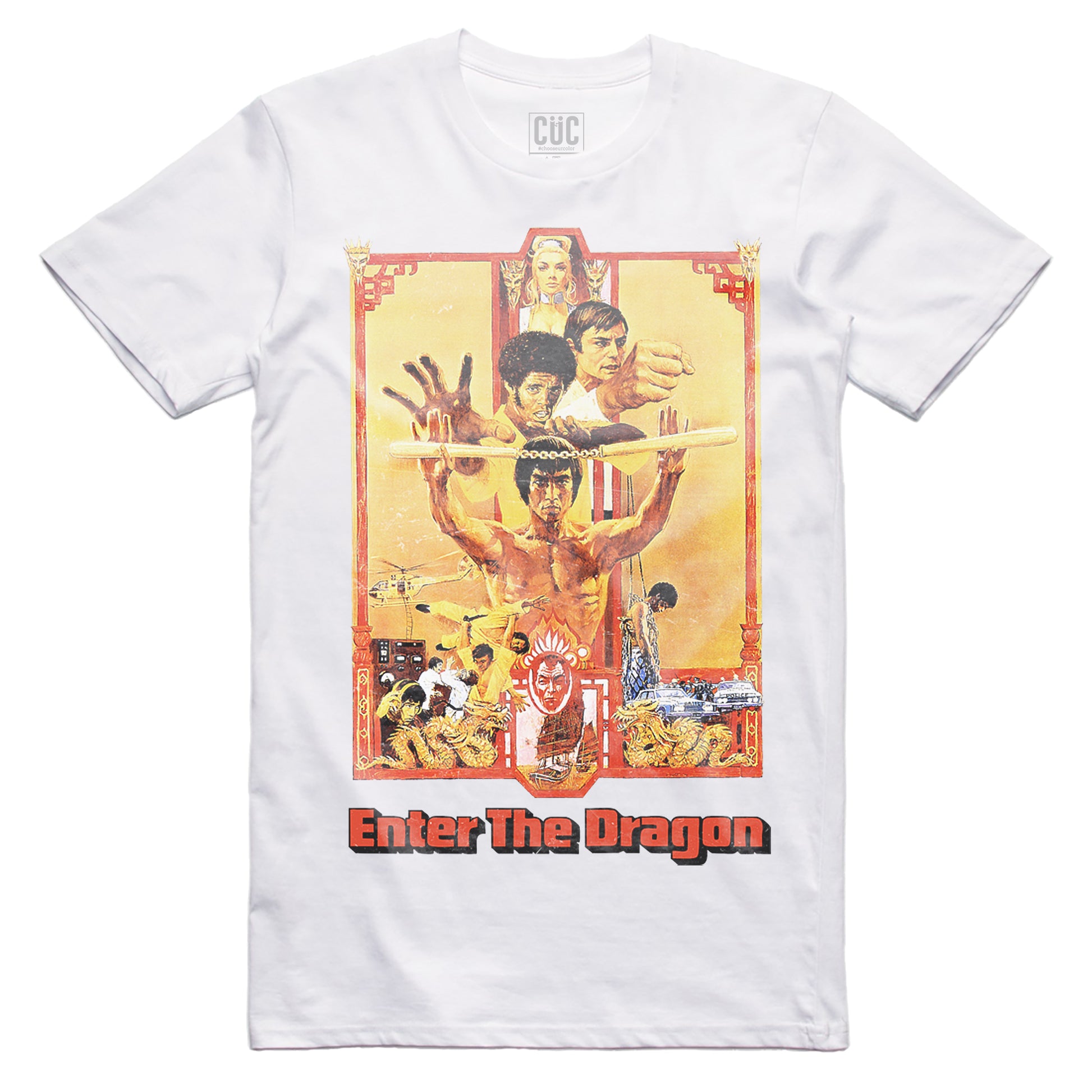 CUC T-Shirt - ENTER THE DRAGON - Bruce Lee - Cult Movie #chooseurcolor - CUC chooseurcolor